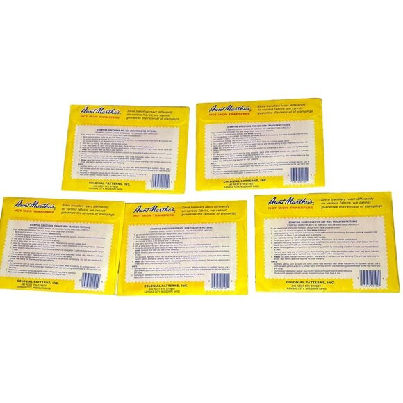 Vintage Aunt Martha's Hot Iron Transfers Embroidery Textile Painting Needlepoint - Picture 2 of 7